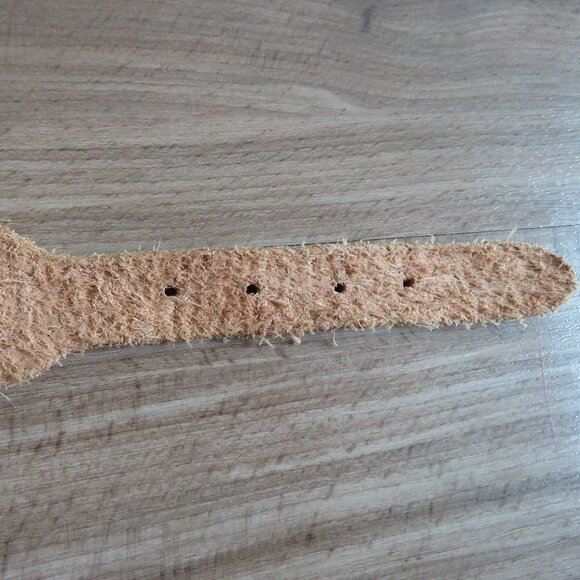 VINTAGE JOSE COTEL Multi Strand Southwestern Boho Wide Tan Leather Belt - Picture 8 of 11